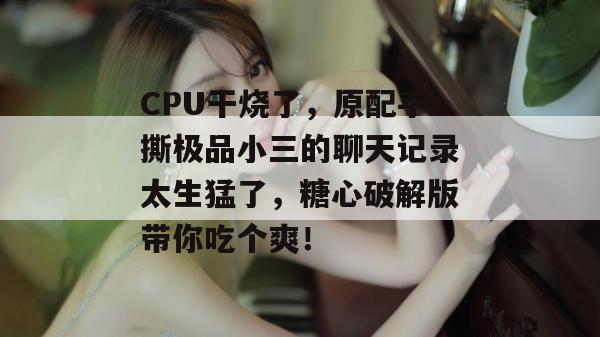 CPU干烧了，原配手撕极品小三的聊天记录太生猛了，糖心破解版带你吃个爽！